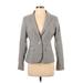 7th Avenue Design Studio New York & Company Blazer Jacket: Gray Houndstooth Jackets & Outerwear - Women's Size 0