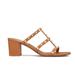 Valentino Women's Rockstud 60mm Leather Sandals - Brown