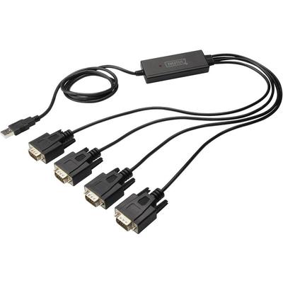 Digitus - usb 2.0, Seriell Adapterkabel [1x usb 2.0 Stecker a - 4x D-SUB-Stecker 9pol.] 1.50 m Image