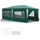 VINGO Pavillon 3x6m Wasserdicht Stabiles Partyzelt hochwertiges Gartenpavillon mit 6 Seitenteilen