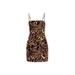 Mini Dress With Animal Motif,