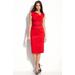 Jackie Belted Stretch Gabardine Sheath Dress