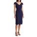 V-neck Sheath Dress