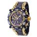 Renewed Invicta Gladiator 0.58 Carat Diamond Unisex Watch - 43.2mm Purple Gold (AIC-41428)