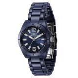 Invicta Scratch-Resistant Ceramic Women's Watch w/ Mother of Pearl Dial - 32mm Blue (47315)