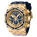 Renewed Invicta Reserve Carbon Hawk Men's Watch - 54.5mm Blue Gold (AIC-38897)