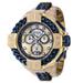 Renewed Invicta Reserve Gladiator Spartacus Swiss Ronda 8040.N Caliber Men's Watch w/ Mother of Pearl Dial - 59.6mm Dark Blue Gold (AIC-38714)