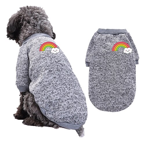 Hunde Katzen Pullover Modisch Cool Winter Warm Atmungsaktiv Weich Waschbar Komfortabel Halloween Outdoor Casual Hundebekleidung for Bichon Frise Spitz kleines Haustier Schmetterling Small Image