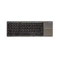 Silver SANZ Klappbare Tastatur Touchpad Tastatur für Handy - Tasten (Anthrazit, Acrylnitril-Butadien-Styrol (ABS), Aluminium, Universal, Touchpad, QWERTY, Spanien)