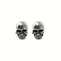 1 Pair Stud Earrings For Women's Halloween Party Evening Street Alloy Classic Skull