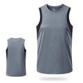 Men's GYM Tank Fitness Tank Basketball Shirt Men Tops Tank Crew Neck Sleeveless Sports Outdoor Vacation Going out Casual Daily Gym Quick dry Breathable Soft Patchwork Color Block Blue Green