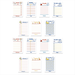 14Pack to Do List Notepad Cute 9X6 to Do List Planner Sticky Notes Daily Lined Sticky Notes for Work Planner 600 Sheets