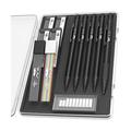 Mr. Pen- Metal Mechanical Pencil Set with Lead and Eraser Refills 5 Sizes Black 0.3 0.5 0.7 0.9 2mm Drawing Mechanical Pencils Mechanical Pencil Metal Drawing Pencils Mechanical