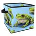 KLURENT Frog Insect Toy Box Chest Collapsible Sturdy Toy Clothes Storage Organizer Boxes Bins Baskets for Kids Boys Girls Nursery Playroom