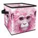 KLURENT Pink Monkey Gorilla Toy Box Chest Collapsible Sturdy Toy Clothes Storage Organizer Boxes Bins Baskets for Kids Boys Girls Nursery Playroom
