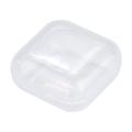 Nksudet Home Textile Storage Box Small Storage Transparent Plastic Box 10pcs Jewelry Portable Flip Housekeeping & Organizers White