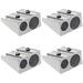 Double Hole Pencil Sharpeners Aluminum Alloy Manual Pencil Sharpeners Metal Pencil Sharpener Handheld Pencil Sharpener Small Manual Pencil Sharpener for School Office 100th Day of School