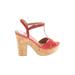 Sun + Stone Heels: Red Shoes - Women's Size 9