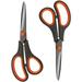 Scissors 8 Scissors Bulk 2-Pack Ultra Sharp Titanium Blade Shears Comfort-Grip Handles Sturdy Sharp Scissors for Office