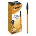 Bic Orange Fine Ballpoint .. Pens Writing Pens with .. Long-Lasting Ink Fine Point .. (0.8 mm) Black Ink .. Box of 20