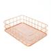 GILIGEGE Rose Gold Storage Box Desktop Basket Modern Storage Storage