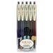 ZEBRA Sarasa Clip Gel Ink Ballpoint Pen 0.5mm Rubber Grip Vintage Colors 5 Colors Set (JJ15-5C-VI)