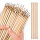 100 Pcs Natural Wood Pencils Hexagonal Shaft Grip HB Pencil Set Office School Supplies