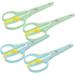 4pcs children s scissors needlework scissors sewing shears lollipop decorations safety art scissor DIY handmade scissor cute small scissors Mint toddler Stainless steel office 14X5.5cm