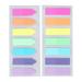 10 Sets Sticky Index Tabs Tearable Self Adhesive Reusable 7 Colors Flat Head Arrowhead Two Styles PET Sticky Note Tabs