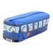 Jhomerit Stationery Bag Students Kids Cats School Bus Pencil Case Bag Office Stationery Bag Freeshipping (Blue)