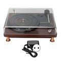 Bluetooth Record Player 3 Speed Stereo Speaker Vintage Wireless Turntable Phonograph with Dust Cover 100?240V EU Plug