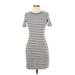 Gap Casual Dress - Shift: Ivory Stripes Dresses - Women's Size X-Small Petite