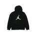 Air Jordan Pullover Hoodie: Black Tops - Kids Boy's Size 12