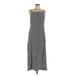 Old Navy Casual Dress - Midi: Gray Marled Dresses - Women's Size Large