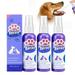Dog Breath Freshener Fresh Breath Dental Spray for Dogs Dog Dental Spray for Easy Cleaning Dog Teeth Cleaning Spray for Fresh Breath Tartar Control Dogs & Cats Bad Breath Treatment-3PCS