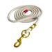 simhoa Horse Lead Rope with Bolt Snap for Leading Training Horse Pet or Sheep Horse Leads Rein Cotton Equestrian Equipment Braided 2.5m Beige