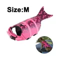 Dog Life Jackets- Portable Dog Swimsuits Jacket Vest Medium Size Dog Life Jacket Dog Floatation Vest Adjustable Dog Floating Jackets With Rescue Ha