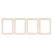 Tersalle 4pcs Weaving Looms Kit Wooden Mini Weaving Frame Knitting Pendant Frame for DIY Weaving Interest Development