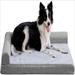 Neekor Orthopedic Dog Bed Egg Crate Orthopedic Foam Dog Bed L Shaped Pillow Pe