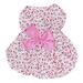 Little Pet Floral Skirt Puppy Rabbit Bow Dress Floral Clothes Cute Floral Skirt for Small Dogs RabbitsPink XS