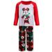 Ame Toddler Girls 2-Pc. Minnie Mouse Plaid Pajama Set - Various Sizes: 2T/Multicolor