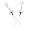 2 PCS Model Chandelier Decor Mini Hanging Lamp Mini Chandelier Miniature LED Hanging Lamp