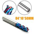 ALLTIMES 1PC Carbide End Mill HRC65 Tungsten Steel Milling Cutter 4 Flute Tungsten Carbide Milling Cutter D4*10*50mm