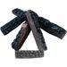 Hmleaf Small 5 Pcs Wood-Like Fireplace Ceramic Logs for Gas Ethanol Fireplaces Stoves Firepits