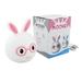 Cute Bunny Night USB Rechargeable Kids Night Warm White And 7-Color Breathing Modes Led Lights For Girls Childrens Toddler Baby And Kids