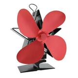 WZHXIN Fans Stove Fans Wood Stove Fanss Fireplace Fans Heat Powered Fans with 4 Blade in Clearance Fans for Bedroom Portable Fans Desk Fans Red8