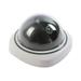 Fake Security Camera Simulation Dummy Hemisphere Camera Wireless Surveillance System Realistic Look Indoor With Flashing Red LED For Home