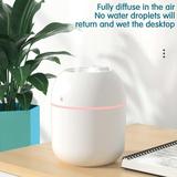 STAOEDU 220ml Small Humidifier Tabletop humidifier Humidifiers for bedroom Baby Humidifier Cool Mist Humidifier Baby USB Humidifier (White)