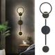 CHOII LED Wall Lamp Modern And Fashionable Living Room Bedroom Bedside Lamp Staircase And Aisle Lamp Luxury Style Nordic Simple Modern Wall Lights Three-Color Dimming Wall Sconces