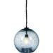 DM Pendant Light fixtures Entryway Ceiling Hanging Glass Pendant Lighting Over Dining Room Table Modern Farmhouse Marble Blue Globe Shade lamp Kitchen Island 13 H